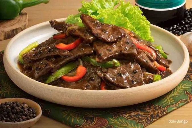 daging kambing lada hitam