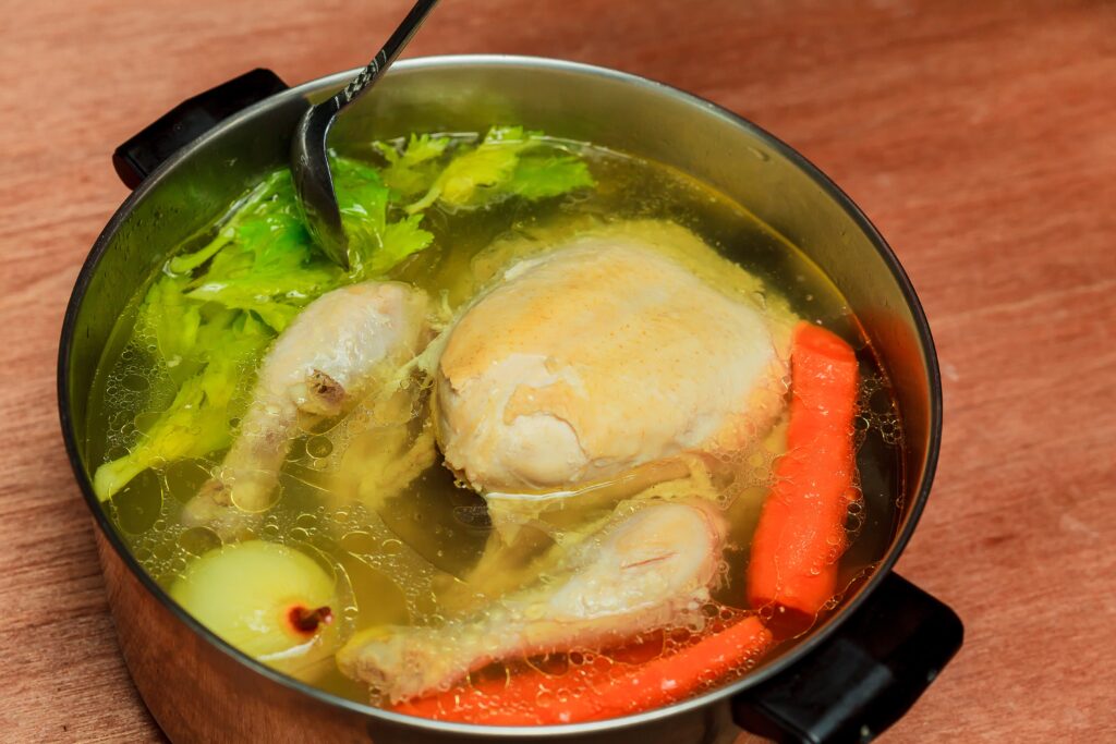 cara membuat kaldu ayam untuk mpasi