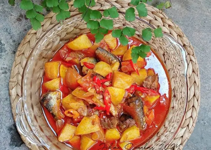 nasi sarden kentang 